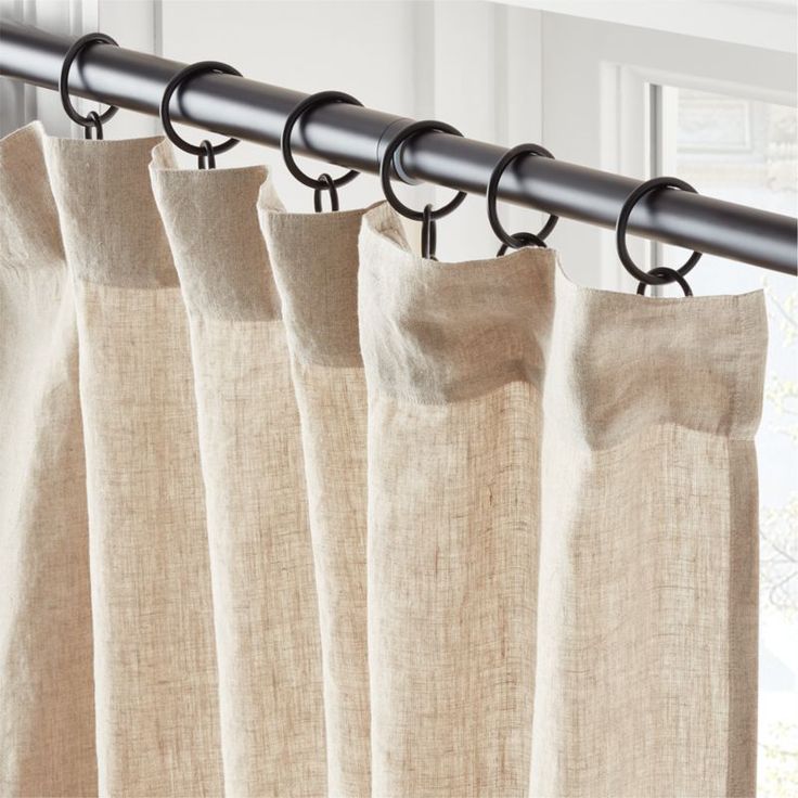 EUROPEAN FLAX™-Certified Sheer Window Curtain Panel – Premium Light Filtering with Eco-Friendly Fabric